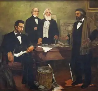 Frederick Douglass demande au président Lincoln et à son cabinet d'enrôler les Noirs.
