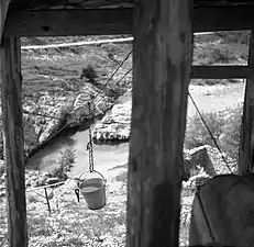 Système de puisage de l'eau dans l'Isonzo, 1952