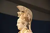 Détails de l'Athéna du Varvakéion.