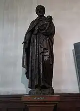 Statue de saint Vincent de Paul.
