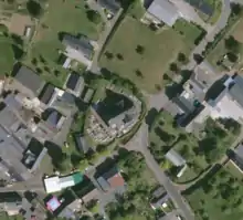 Vue aérienne de l'église