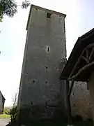 Le côté nord du clocher.