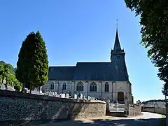 L'église Saint-Martin. Vue côté nord.