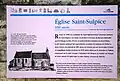 Paneau d’information de l’église Saint-Sulpice.