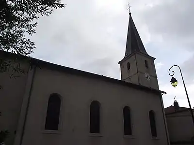 Église de Selaincourt vue de côté.