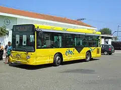 Bus Ého de la ligne H, en partance pour Cazaux, une mairie annexe de La Teste.