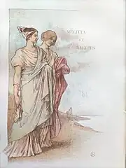 Deux femmes en toge.