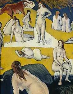 Baigneuses à la vache rouge, 1887.