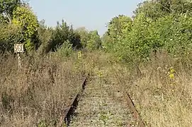 Le PK 260, peu avant la gare.