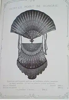 Éventail et sac du soir Duvelleroy, 1890
