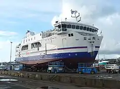 L'Île de Groix en carénage à Concarneau en 2014