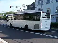 Vue arrière de l'Irisbus Crossway.