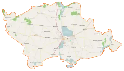 Localisation du village au sein de la gmina Żnin.