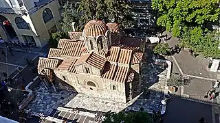 Vue aérienne depuis le sud