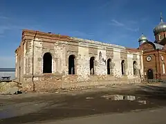 Travaux de restauration de l'ancienne église de l'Intercession en octobre 2018.