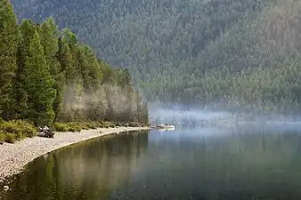 Légère brume en été.