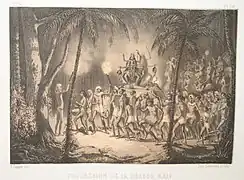 Procession de la déesse Kali.