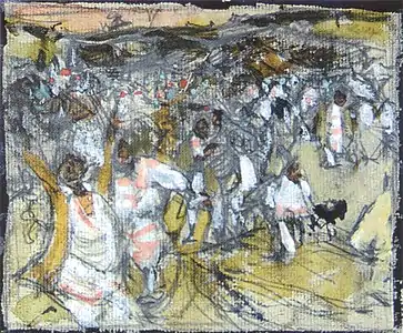 Esquisse au musée de Kazan.