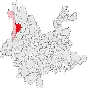 Localisation de Lánpíng báizú pǔmǐzú Zìzhìxiàn