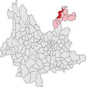 Localisation de Yǒngshàn Xi'àn