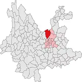 Localisation de Lùquàn yízú miáozú Zìzhìxiàn