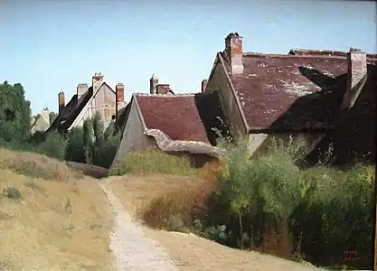 Maisons aux environs d'Orléans, vers 1830Getty Center, Los Angeles