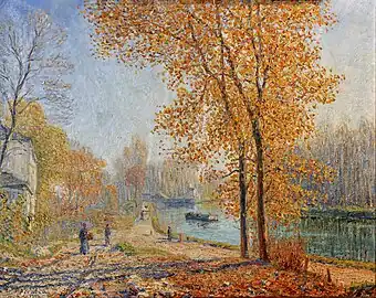 Bords du Loing ; effet d'automne le matin à Moret, 1904  Francis Picabia