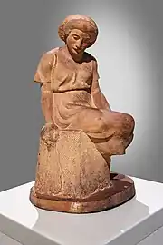 Catalane assise, 1923 Terre cuite MNAC