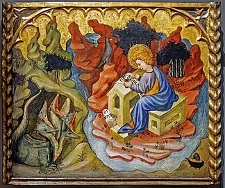 Juan Mates, Saint Jean l'Évangéliste à Patmos.