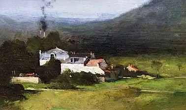 Paysage, dit La Maison de Corot à Ville-d'Avray, Bayeux, musée d'Art et d'Histoire Baron-Gérard.