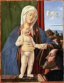 Vierge à l'Enfant avec un dévot (1501) - Musée Correr Venise