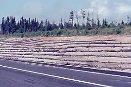 Remblais de la route nº 138, hameau Matamec