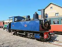 Locomotive no 101 des chemins de fer du Morbihan, en service sur le CFBS.