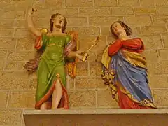 L'Annonciation (groupe statuaire du XVIIe siècle).