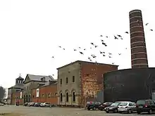 Côté occidental de l'ancien complexe industriel du « Grand-Hornu »