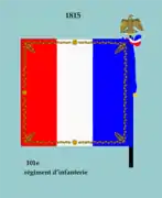 Drapeau modèle de 1815 (revers)