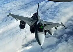 Saab JAS 39 Gripen suédois en 2013.