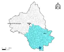 Brusque dans l'arrondissement de Millau en 2020.