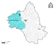 Firmi dans l'arrondissement de Villefranche-de-Rouergue en 2020.