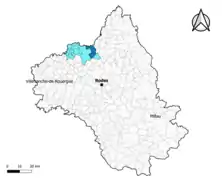 Sénergues dans le canton de Lot et Dourdou en 2020.