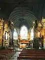 Vue intérieure de l'église.