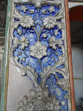 Détail de décoration murale.