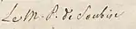 Signature de Le maréchal de Soubise