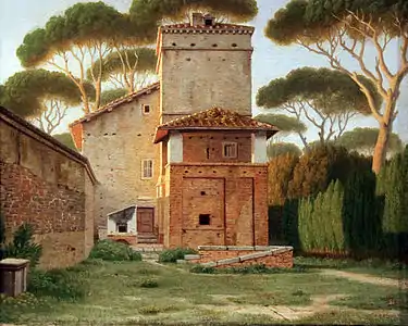 La Maison de gardien du parc de la villa Borghese, 1816, Kunsthalle de Hambourg.