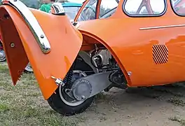 Suspension arrière d'une Heinkel 153