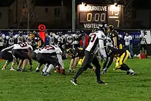 Phase de match entre le Flash de La Courneuve et les Molosses d'Asnières