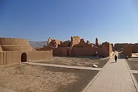 Vue générale du temple bouddhiste de Gaochang