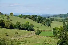 Paysage vers les Vosges.