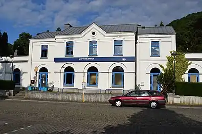 Partie centrale de la gare construite en 1866.