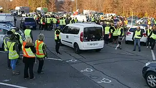 Gilets jaunes en Alsace.